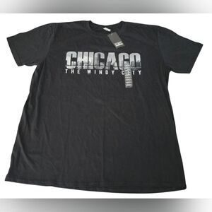 Chicago The Windy City Black Shirt Size XL Men's